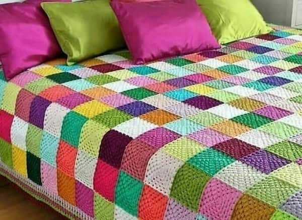 تصویر 4 از روتختی چهل تکه با پارچه نرم و کیفیت بالا